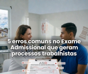Evite multas e processos trabalhistas. Descubra os 5 erros comuns no exame admissional e como garantir a segurança jurídica da sua empresa em Rio Pomba com a KGS."